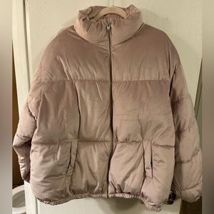 Nine West velvet puffer jacket 2x NWT